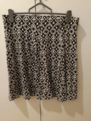 Falda estampada geométrica