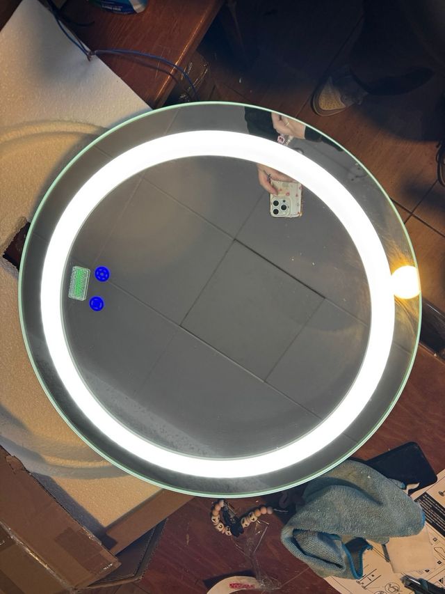 Espelho de Banheiro LED Touch Redondo