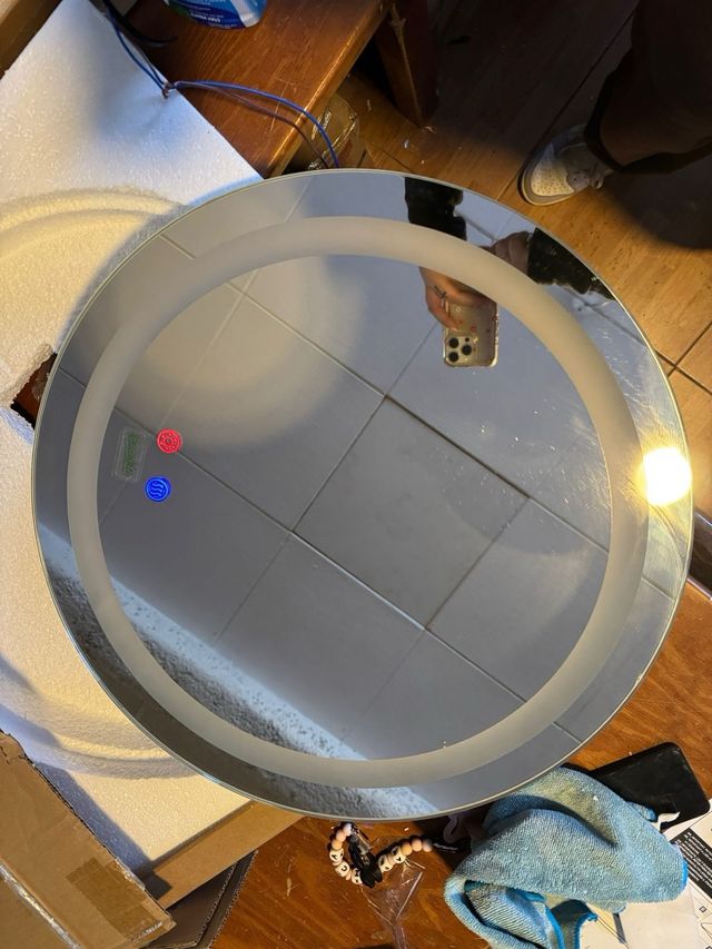 Espelho de Banheiro LED Touch Redondo