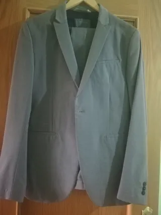 Traje Zara Gris Hombre