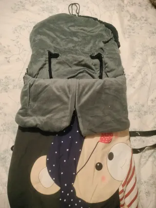 Saco para silla de bebé con osito