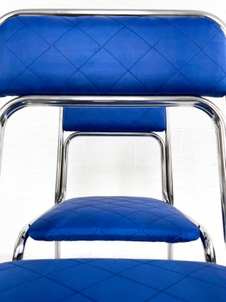SILLAS BAUHAUS AZUL ÍNDIGO. ITALIA 70s