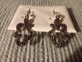 Pendientes Plata Ley Montados en Marquesitas