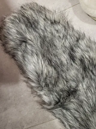 Chaqueta pelo gris Shein Talla S