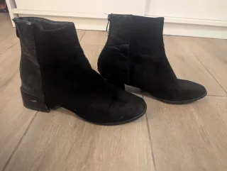 Botines negros tacón bloque