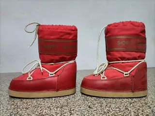 Botas de Nieve Rojas Talla 32-34