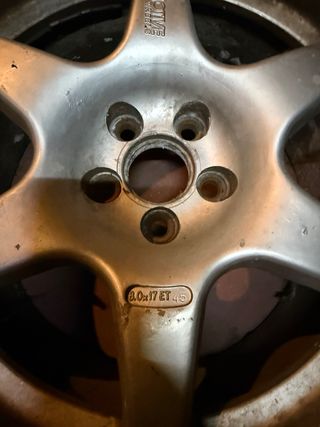 Llantas Compomotive 8x17 5x100 ET45 Grupo VAG