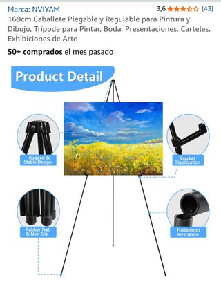 Caballete Plegable NVIYAM 169cm