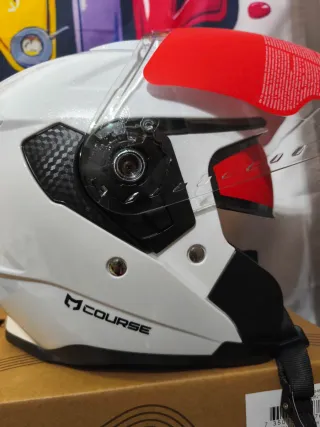 Capacete de Moto COURSE Branco