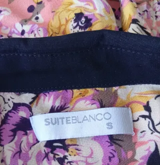 Camisa floral Blanco Talla S 36