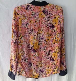 Camisa floral Blanco Talla S 36