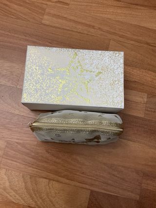 Pochette Dior rete stelle beige oro