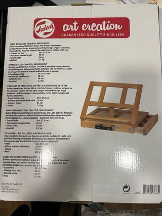 Caballete de mesa madera con cajón