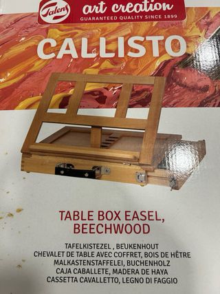 Caballete de mesa madera con cajón