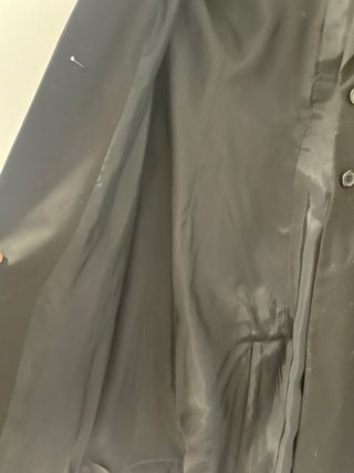 Gabardina Mango Negra Larga