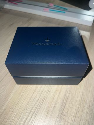 Reloj Maserati Nuevo Cuarzo Dorado Azul