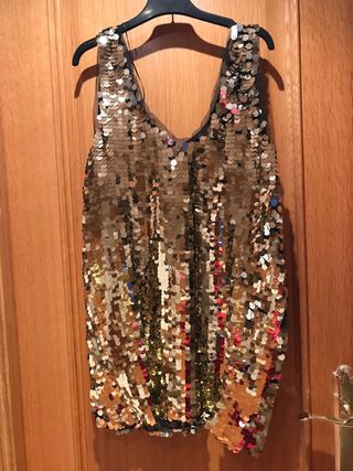 Top lentejuelas Zara Talla M