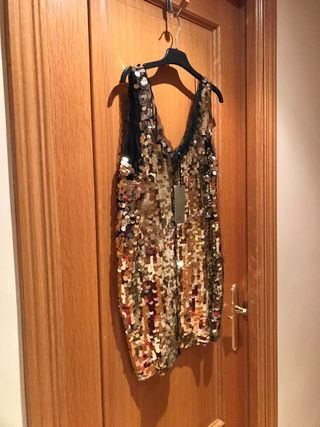 Top lentejuelas Zara Talla M