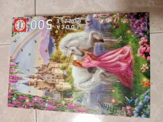 Puzzle EDUCA 500 piezas Unicornio y Castillo
