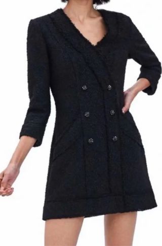 Tweed black dress Zara TM