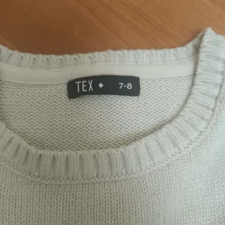 Jersey niño rayas beige y azul Talla 7-8