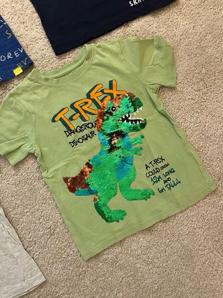 Lotto 5 magliette bimbo manica corta 4 anni