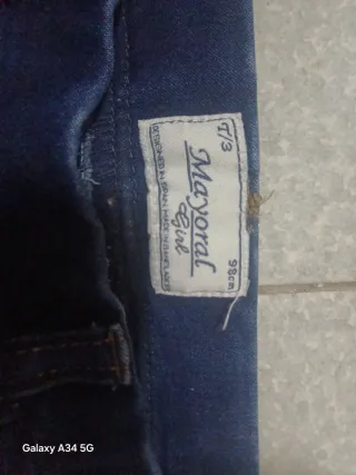 Pantaloni jeans bambina 3 anni