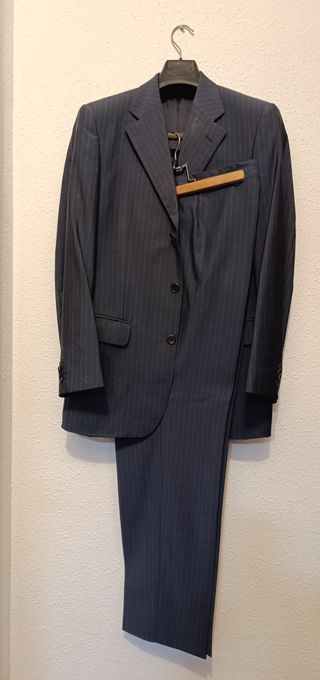 Traje Pedro del Hierro Talla M Rayas