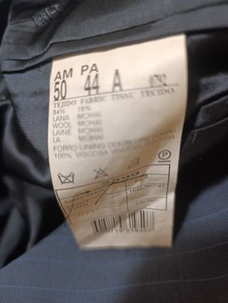 Traje Pedro del Hierro Talla M Rayas