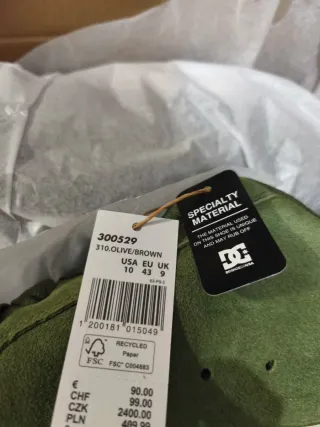 Tênis DC Shoes Verde e Marrom