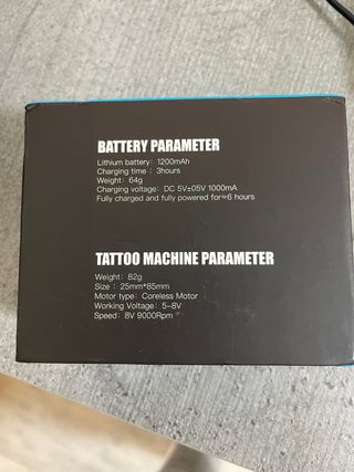 Máquina de tatuar púrpura