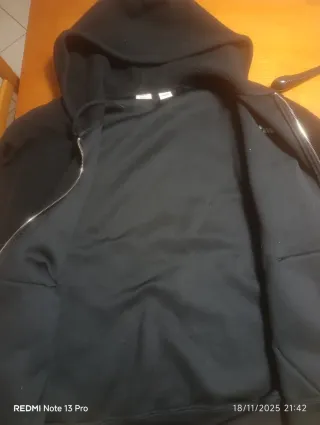 Felpa pile Levi's zip nera