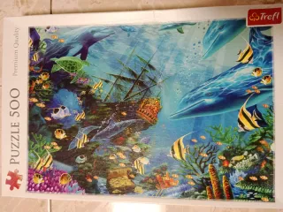 Puzzle 500 Piezas Mundo Submarino Barco Pirata