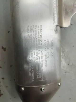 Silenciador Yamaha WRF 450 Homologado