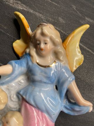 Acquasantiera vintage porcellana bisquit