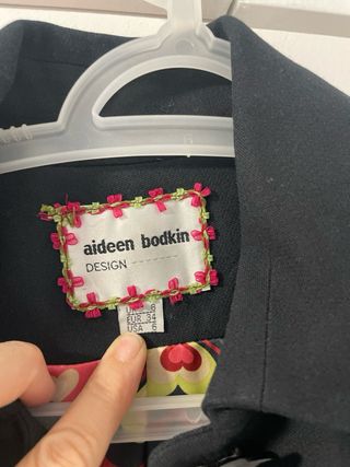 Gabardina Aideen Bodkin Negra Multicolor