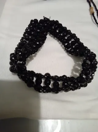 Lote bisutería negro y plateado