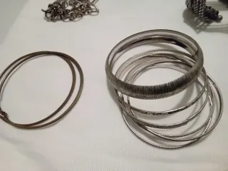 Lote bisutería negro y plateado