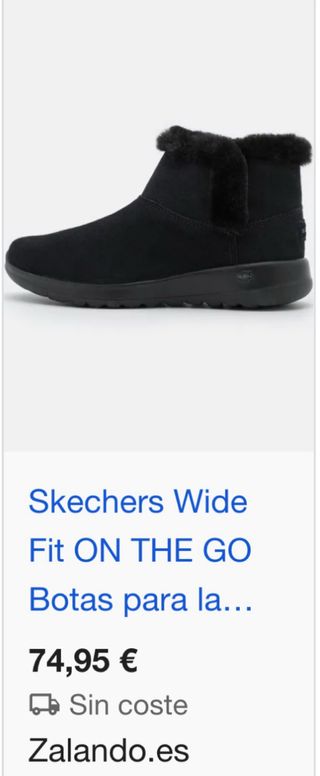 Botas Skechers Negro Pelito