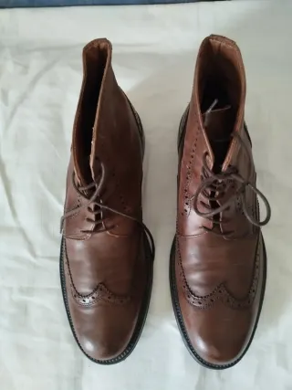 Scarpe uomo alte marroni