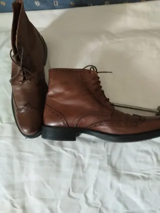 Scarpe uomo alte marroni