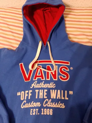 Sudadera Vans Off The Wall Azul Roja