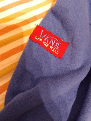 Sudadera Vans Off The Wall Azul Roja