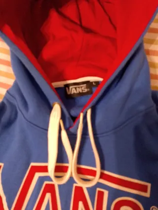 Sudadera Vans Off The Wall Azul Roja