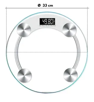 Bilancia Pesapersone Digitale Vetro Max 180Kg