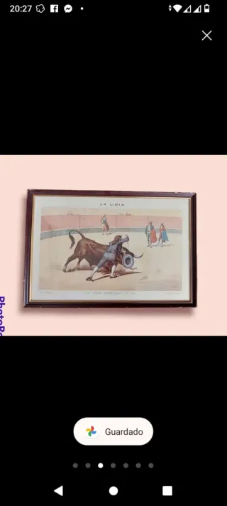 6 Litografías Antiguas La Lidia