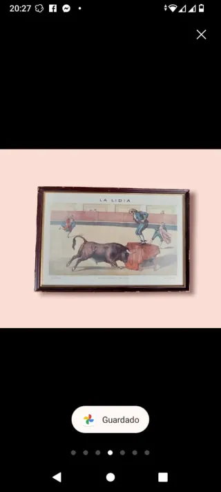 6 Litografías Antiguas La Lidia