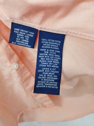 Camisa Ralph Lauren Naranja Hombre/Chico