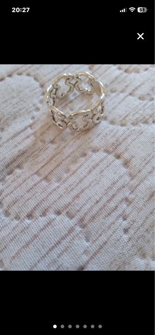 Anillo Tous Osos Plata