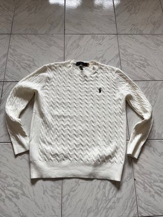 Maglione Ralph Lauren Bianco Taglia S